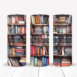 Library 20oz Tumbler, Travel Mug, Librarian Gifts, Book Lovers